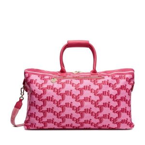 Torba weekendowa Juicy Couture. Czerwone torby podróżne i sportowe Juicy Couture, bez wzorów. Za 249,99 zł.