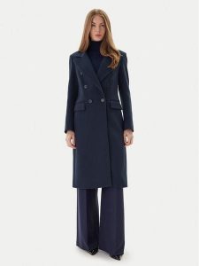 Maryley Płaszcz przejściowy 25IB807/01BL Granatowy Regular Fit. Niebieskie płaszcze Maryley, xl, bez wzorów, z syntetyku, bez kaptura. Za 839,99 zł.