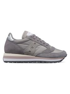 Saucony Skórzane sneakersy "Jazz Triple" w kolorze szarym rozmiar: 37. Szare trampki Saucony, bez wzorów, z materiału, bez zapięcia. Za 267,92 zł.