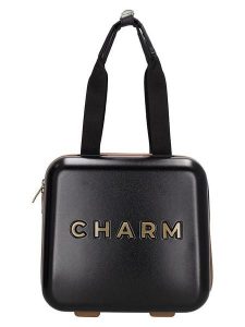 Charm Kosmetyczka w kolorze czarnym - 32 x 30 x 18 cm rozmiar: onesize. Czarne kosmetyczki Charm, bez wzorów, z materiału. Za 173,99 zł.