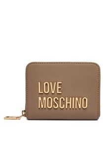 LOVE MOSCHINO Portfel JC5613PP0PKD0105 Beżowy. Brązowe portfele LOVE MOSCHINO, bez wzorów, ze skóry. Za 399,99 zł.