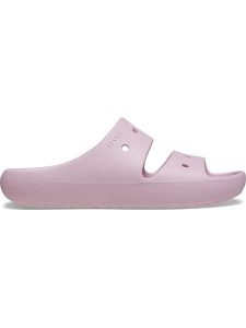 Crocs Klapki "Classic" w kolorze jasnoróżowym rozmiar: 39/40. Różowe klapki Crocs, bez wzorów, z otwartym noskiem, bez obcasa. Za 114,17 zł.