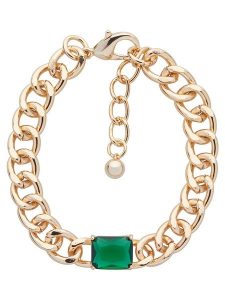 U.S. Polo Assn. Pozłacana bransoletka z elementem ozdobnym rozmiar: onesize. Zielone bransoletki U.S. Polo Assn., metalowe. Za 69,99 zł.
