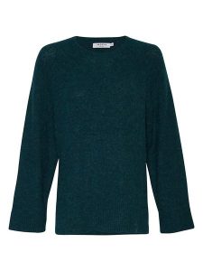 MOSS COPENHAGEN Sweter "Lisanora" w kolorze morskim rozmiar: S/M. Niebieskie swetry oversize Moss Copenhagen, m, bez wzorów, bez ramiączek. Za 127,95 zł.