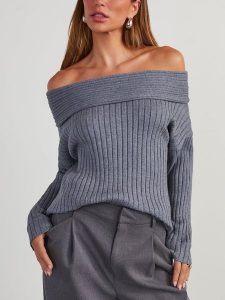 Milan Kiss Sweter w kolorze szarym rozmiar: M. Szare swetry oversize Milan Kiss, m, bez wzorów, bez ramiączek. Za 130,99 zł.