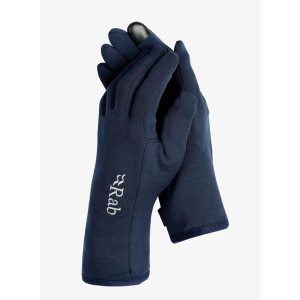 Rękawiczki Rab Power Stretch Contact Glove. Niebieskie rękawiczki RAB, bez wzorów. Za 130,99 zł.