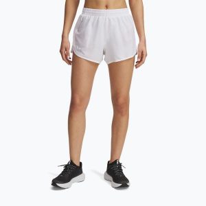 Spodenki do biegania damskie Under Armour Fly By 3" Novelty. Białe szorty Under Armour, bez wzorów, sportowe. Za 129,99 zł.