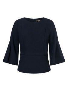 More & More Bluzka w kolorze granatowym rozmiar: 36. Niebieskie bluzki More & More, bez wzorów, bez kołnierzyka, bez ramiączek. Za 83,42 zł.