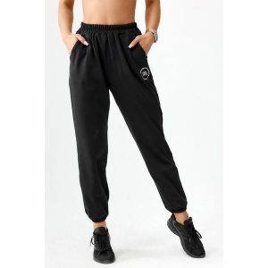 Spodnie dresowe sportowe dla kobiet Rough Radical Pery. Czarne spodnie dresowe ROUGH RADICAL, m, bez wzorów, z dresówki, na fitness i siłownię. W wyprzedaży za 135,92 zł.