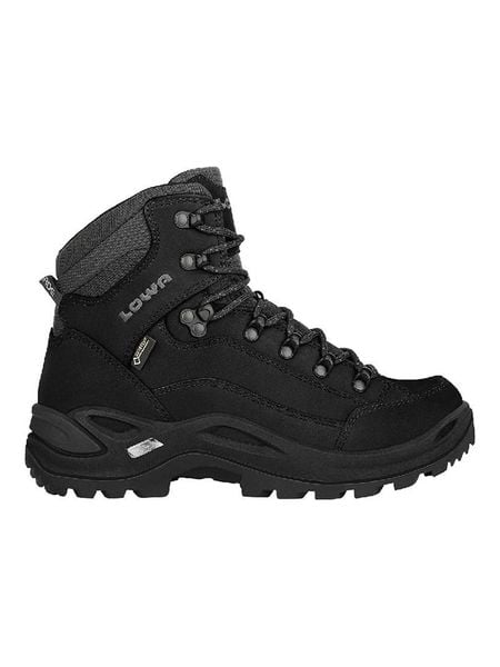LOWA Skórzane buty turystyczne "Renegade GTX Mid Ws" w kolorze czarnym rozmiar: 37,5. Czarne buty trekkingowe Lowa, z gore-texu, bez zapięcia. Za 786,95 zł.
