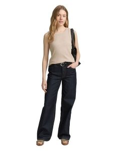 Tom Tailor Top w kolorze beżowym rozmiar: S. Brązowe topy Tom Tailor, s, bez wzorów, z bawełny, bez kołnierzyka, bez ramiączek. Za 43,88 zł.