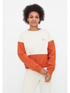 Bench Bluza w kolorze biało-pomarańczowym rozmiar: 36. Białe bluzy Bench, bez wzorów, bez kaptura. Za 87,81 zł.