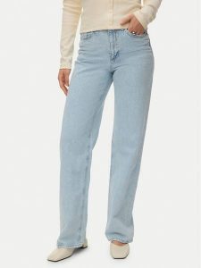 Vero Moda Jeansy Tessa 10345321 Niebieski Wide Leg. Niebieskie jeansy Vero Moda, bez wzorów, z bawełny. Za 239,99 zł.