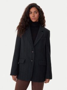 ViCOLO Marynarka TF0126 Czarny Regular Fit. Czarne marynarki i żakiety ViCOLO, l, bez wzorów, z syntetyku. Za 459,99 zł.