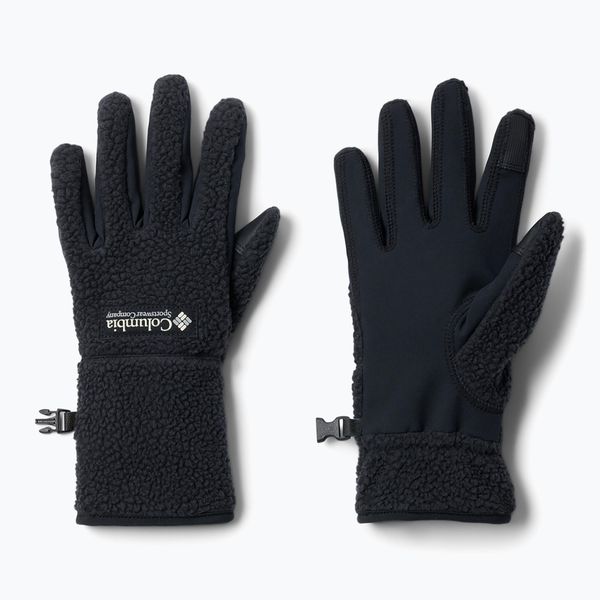 Rękawiczki trekkingowe damskie Columbia Helvetia II Sherpa. Czarne rękawiczki Columbia, bez wzorów. Za 149,99 zł.