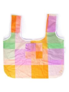 DESIGNWORKS INK ® Torba "Picnic" w kolorze żółto-fioletowo-zielonym na zakupy - 30,5 x 35,6 cm rozmiar: onesize. Różowe shopper bag bez wzorów, z materiału, na ramię, bez dodatków. Za 52,99 zł.