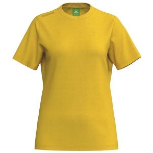 T-shirt Erima Ts w kolorze żółtym. Żółte t-shirty Erima, bez wzorów, z bawełny, bez kołnierzyka, bez ramiączek. Za 155,00 zł.