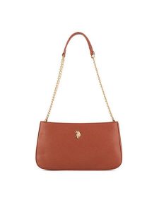 U.S. Polo Assn. Torebka BIUXT8391WVP Pomarańczowy. Brązowe torebki klasyczne U.S. Polo Assn., bez wzorów, z tworzywa sztucznego, bez dodatków. Za 269,99 zł.