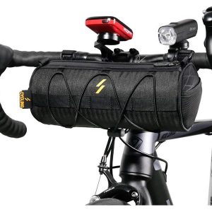 Torebka na kierownicę rowerową Rockbros 30110010001 tuba. Czarne torebki klasyczne ROCKBROS, bez wzorów, bez dodatków. Za 66,00 zł.