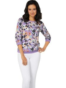 WITT WEIDEN Bluza ze wzorem rozmiar: 44. Bluzy WITT WEIDEN, bez wzorów, z bawełny, bez kaptura. Za 52,42 zł.