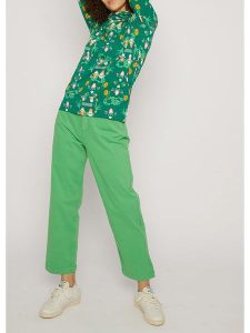 Blutsgeschwister Bluza "Scuba Dubameet me at the tennis court" w kolorze zielonym rozmiar: M. Zielone bluzy Blutsgeschwister, m, bez wzorów, z bawełny, z kapturem. Za 186,19 zł.