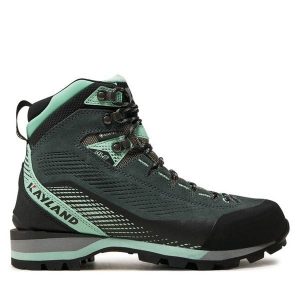 Trekkingi Kayland. Szare buty sportowe KAYLAND, bez wzorów, z gore-texu, bez zapięcia, trekkingowe, gore-tex. Za 319,00 zł.