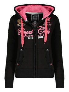 Canadian Peak Bluza "Fanilleak" w kolorze czarnym rozmiar: S. Czarne bluzy Canadian Peak, s, z aplikacjami, bez kaptura. Za 131,74 zł.