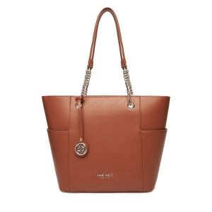 Torebka Nine West. Brązowe shopper bag Nine West, bez wzorów, bez dodatków. Za 249,99 zł.