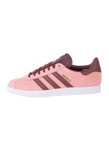 Adidas Skórzane sneakersy "Gazelle" w kolorze jasnoróżowym rozmiar: 46. Różowe trampki ADIDAS, bez wzorów, bez zapięcia. Za 188,85 zł.