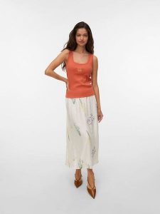 Vero Moda Spódnica w kolorze kremowym rozmiar: S. Brązowe spódnice Vero Moda, s, bez wzorów, maxi. Za 127,35 zł.