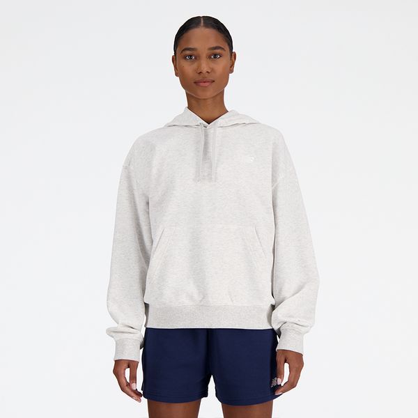 Bluza damska New Balance WT41507AHH – szara. Szare bluzy New Balance, s, bez wzorów, z bawełny, z kapturem. Za 279,99 zł.
