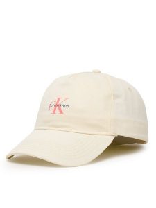 Calvin Klein Czapka z daszkiem LV04K5027G Beżowy. Brązowe czapki Calvin Klein, bez wzorów, z bawełny. Za 129,99 zł.