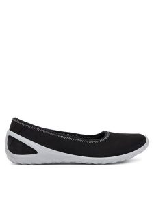 ECCO Baleriny Biom Lite 80236302001 Czarny. Czarne balerinki ecco, bez wzorów, ze skóry, bez obcasa, bez zapięcia. Za 399,99 zł.