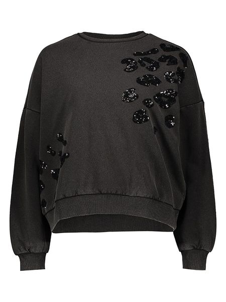 Pieces Bluza w kolorze antracytowym rozmiar: XL. Czarne bluzy Pieces, xl, bez wzorów, bez kaptura. Za 119,95 zł.