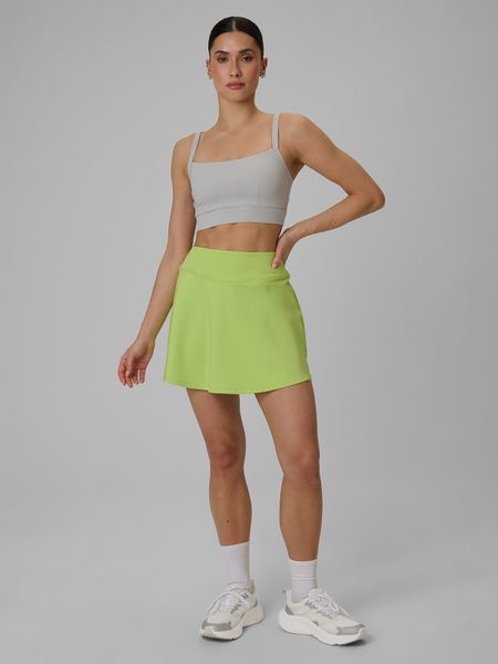 4F Spódnica treningowa szybkoschnąca damska - zielona XL. Zielone spódnice 4f, xl, bez wzorów, mini. Za 119,99 zł.