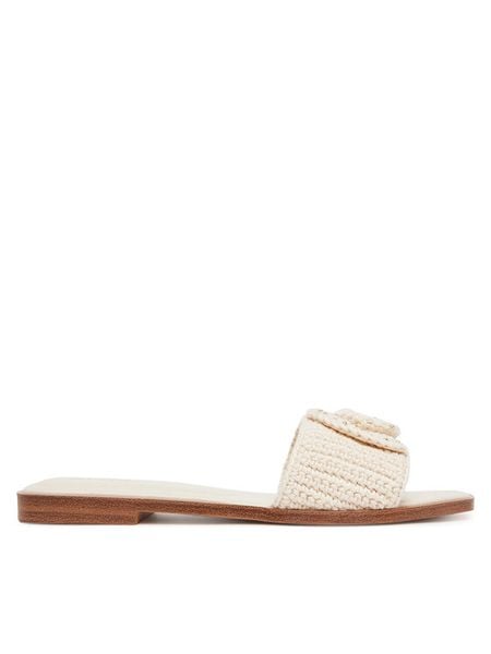 Aldo Klapki Sabbia 14016605 Beżowy. Brązowe klapki ALDO, bez wzorów, z materiału, bez obcasa. Za 339,99 zł.