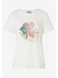 More & More Koszulka w kolorze białym rozmiar: 36. Białe bluzki More & More, bez wzorów, z bawełny, bez kołnierzyka, bez ramiączek. Za 109,26 zł.