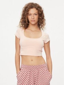 Reebok T-Shirt Essentials IL4644 Różowy Regular Fit. Czerwone t-shirty Reebok, s, bez wzorów, z bawełny, bez kołnierzyka, bez ramiączek. Za 89,99 zł.
