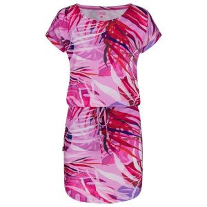 Sukienka damska Loap Anuma w kolorze różowym. Czerwone sukienki LOOP, na spacer, na lato, m, bez wzorów, sportowe, bez kołnierzyka, bez ramiączek, sportowe. Za 165,99 zł.