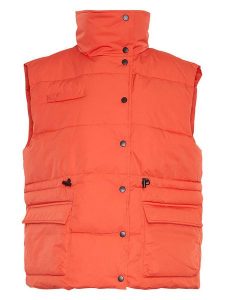 MOSS COPENHAGEN Kamizelka pikowana "Pavinaria" w kolorze pomarańczowym rozmiar: XS/S. Pomarańczowe kamizelki Moss Copenhagen, s, bez wzorów, bez kołnierzyka, bez ramiączek, bez kaptura. Za 210,81 zł.