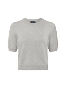 IPURI koszula z dzianiny kaszmirowej Kobiety Kaszmir szary, XXL. Szare koszule IPURI, xxl, bez wzorów, z dzianiny, bez kołnierzyka, bez ramiączek. Za 429,95 zł.