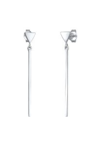 Elli Damska zawieszka do uszu Triangle Rod Geo ze srebra próby 925 Sterling Silver Kolczyki 1 ct Damski. Szare kolczyki Elli, srebrne. Za 168,99 zł.