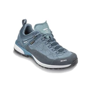 Buty turystyczne damskie Meindl Top Trail Lady GTX. Niebieskie buty trekkingowe MEINDL, z materiału, bez zapięcia. Za 797,99 zł.