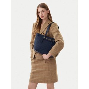Torebka MICHAEL Michael Kors. Niebieskie shopper bag MICHAEL Michael Kors, bez wzorów, bez dodatków. Za 761,99 zł.