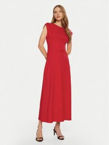Imperial Sukienka codzienna AFBIIHL Czerwony Regular Fit. Czerwone kombinezony Imperial, xs, bez wzorów, z wiskozy, bez kołnierzyka, bez ramiączek. Za 199,99 zł.