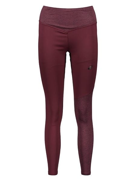 Asics Legginsy sportowe "Flexform" w kolorze bordowym rozmiar: M. Czerwone legginsy ASICS, bez wzorów. Za 108,99 zł.