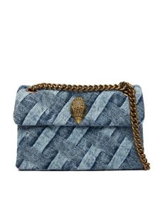 Kurt Geiger Torebka 8885588669 Niebieski. Niebieskie torebki wieczorowe Kurt Geiger, bez wzorów, z materiału, bez dodatków. Za 629,99 zł.