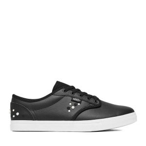 Tenisówki Vans. Czarne trampki Vans, bez wzorów, bez zapięcia. Za 299,99 zł.