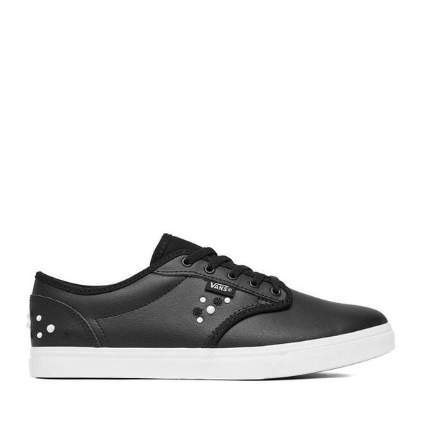 Tenisówki Vans. Czarne trampki Vans, bez wzorów, bez zapięcia. Za 299,99 zł.