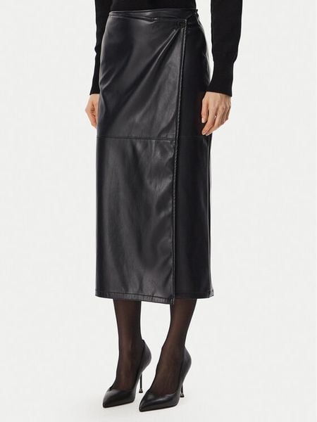 Marella Spódnica z imitacji skóry Emme by Marella Utile 2625776012 Granatowy Slim Fit. Niebieskie spódnice Marella, m, bez wzorów, ze skóry. Za 479,99 zł.